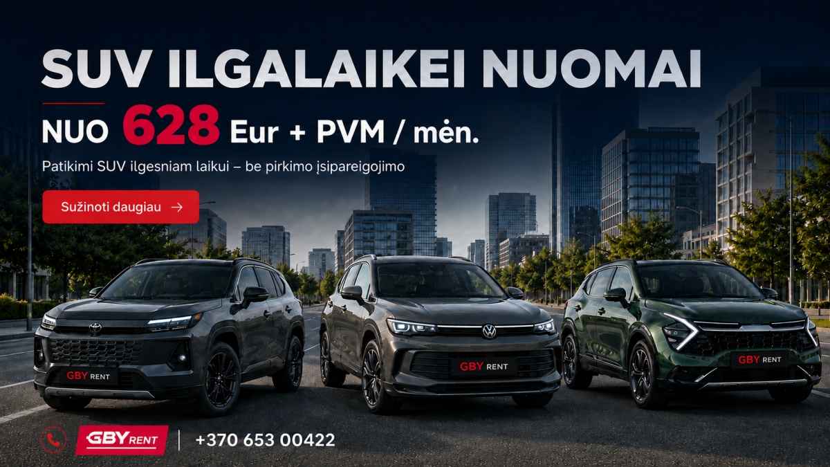 SUV ilgalaikė nuoma